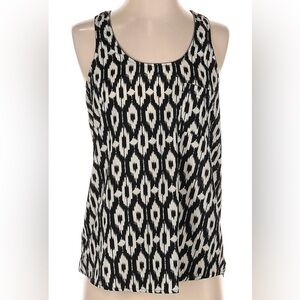 AQUA Geometric Patterned Tank Top Blouse